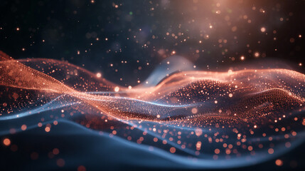 Technology Particle Abstract Background