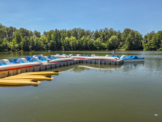 Fototapeta premium Lisiniec Park in Częstochowa, central Poland.