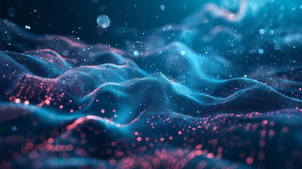 Technology Particle Abstract Background
