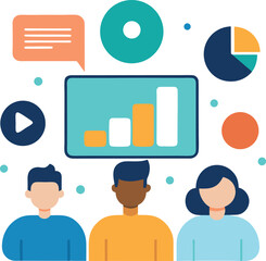 Online Seminar Or Webinar With Multiple Viewers