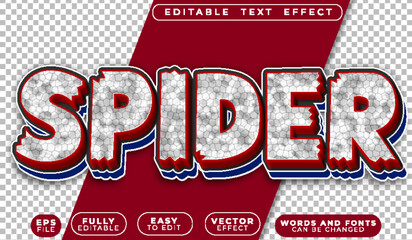  Spider Web Arachnid Predator Venom Bite Editable Vector Text File