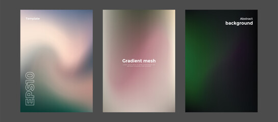 Abstract gradient mesh background template