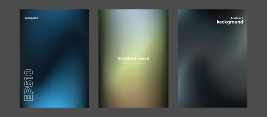 Abstract gradient mesh background template