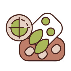 painkiller icon minimal design Colored Outline Icon Symbol Pictogram Outline