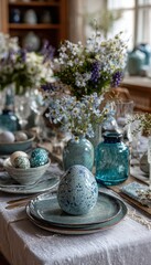 Elegant Easter Table Setting