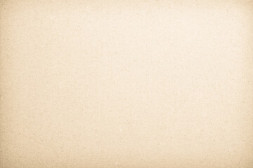 Fototapeta premium Old paper vintage texture surface for background. Recycle pale brown paper texture, Cream color recycled kraft paper texture blank with copy space for text.