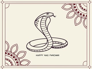 Hindu festival, happy Nag Panchami celebration background