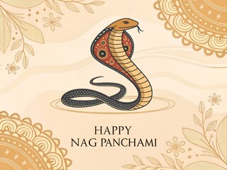 Hindu festival, happy Nag Panchami celebration background