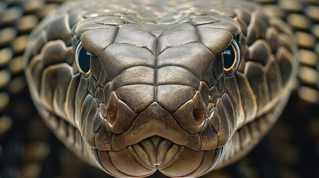 King Cobra Close-Up Majestic Predator in Natural Light