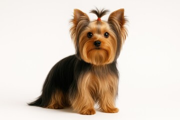 Small dog breed known for its long, silky coat
