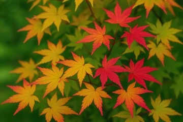 Vivid autumn leaves in warm shades creating a stunning backdrop