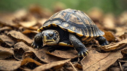 Obraz premium baby turtle beside the river