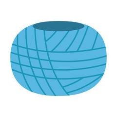 Ball of wool yarn. Threads for sewing and knitting. Vector illustration.