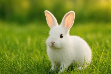 A wild hare amidst a natural setting