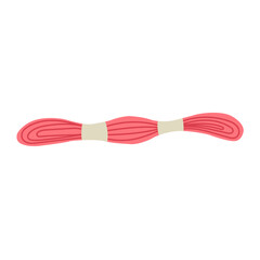 Skein of wool yarn. Threads for sewing and knitting. Vector illustration.