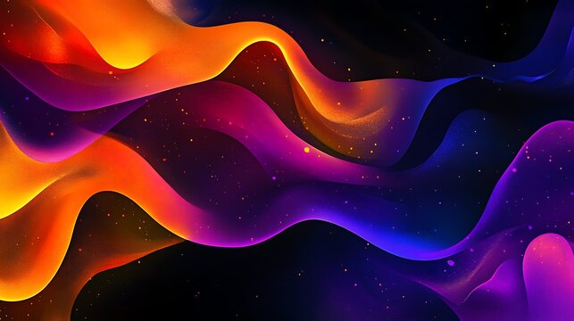 Abstract wavy shapes in vibrant colors (4)