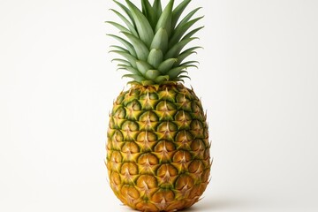 Fresh tropical pineapple on a white background