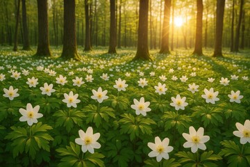 Obraz premium Bright white blossoms of springtime