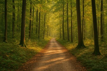 Obraz premium Path through the woods