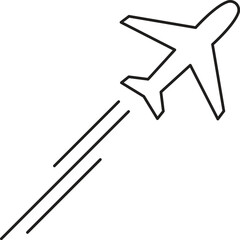 Aircraft icon vector set. airplane illustration sign collection. plane symbol or logo.