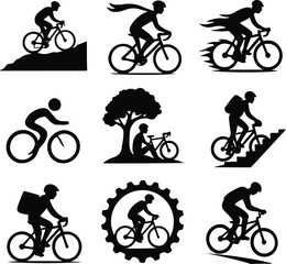 Obraz premium Wheelborne Myths – Silhouettes of Nine Silent Journeys