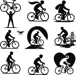 Obraz premium Nine Pedals of Emotion – Silhouettes in Motion’s Poetry