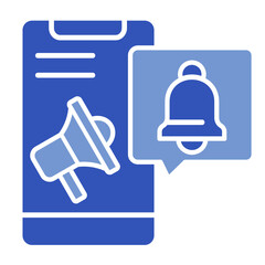 Push Notification  Icon Element For Design