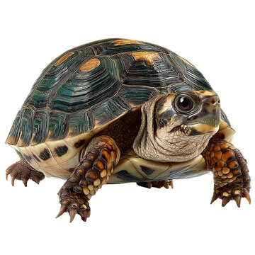 Turtle reptile animal wildlife shell nature slow exotic pet creature isolated on transprint background