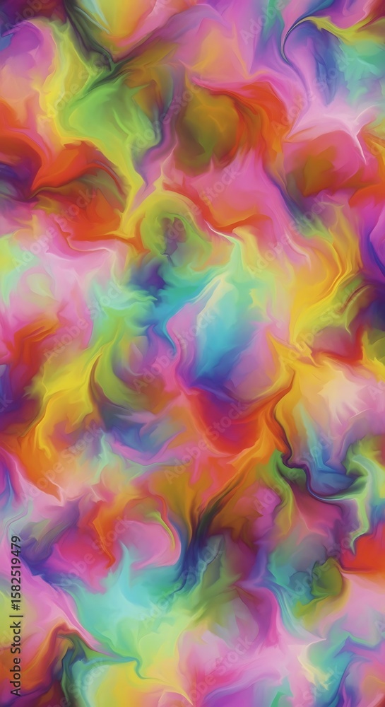 Aufkleber dynamic flow of vibrant colors in an eye-catching abstract pattern