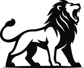 Monarch Unbound – Lion Silhouette in Roar’s Still Frame