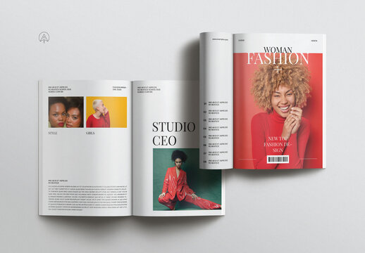 Woman Fashion Magazine Template