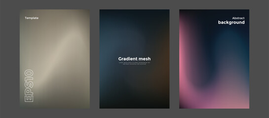 Abstract gradient mesh background template