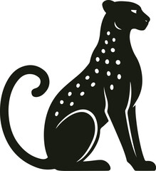 Echo of the Wild – Cheetah Silhouette in Meditative Poise