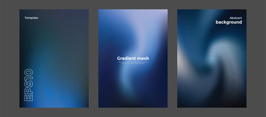 Abstract gradient mesh background template
