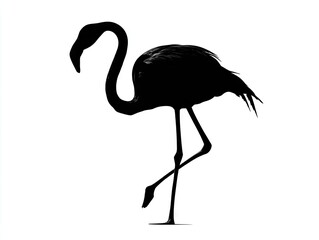 Fototapeta premium Silhouette of a flamingo (2)