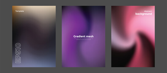 Abstract gradient mesh background template