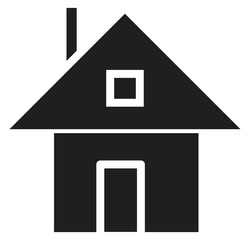 Web home flat icon for apps and websites. Home sign, smart home icon Contains such icons as Home, House, Real Estate, Family, Real Estate Agent, Investment on white background