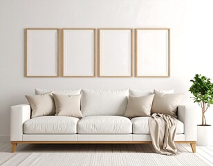 Minimalist living room mockup (2)