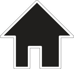 Web home flat icon for apps and websites. Home sign, smart home icon Contains such icons as Home, House, Real Estate, Family, Real Estate Agent, Investment on white background