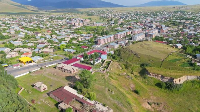 Aparan is a town in the Aparan Municipality of the Aragatsotn Province of Armenia, Taken with a drone