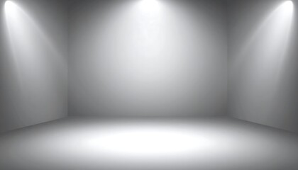 Empty, bright, studio space