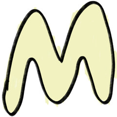 Hand drawing kids lettering abjad font unique ugly cute