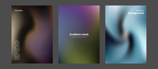Abstract gradient mesh background template