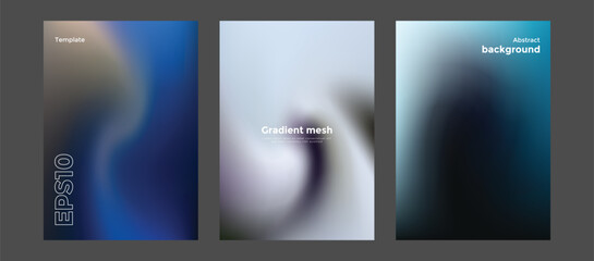 Abstract gradient mesh background template