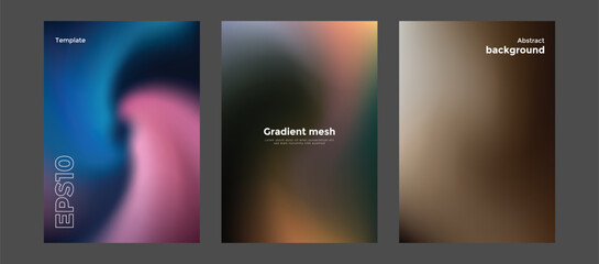 Abstract gradient mesh background template