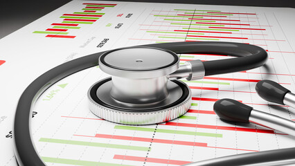 Sicurezza ed investimenti, illustrazione 3d