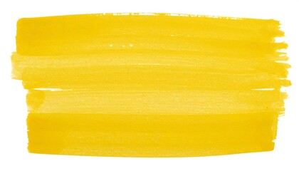 Yellow paint strokes on white