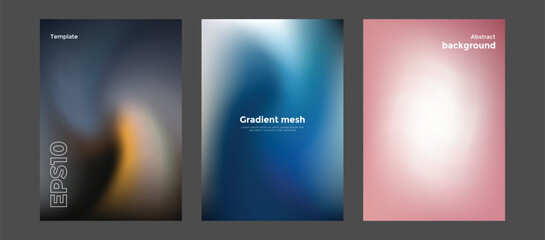 Abstract gradient mesh background template