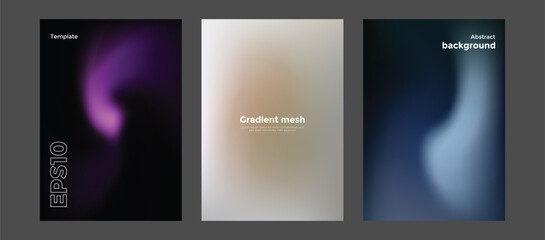 Abstract gradient mesh background template