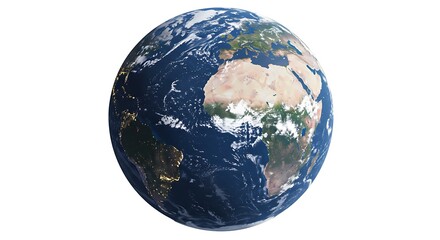 Obraz premium Our Blue Planet: A Stunning 3D Render of Earth